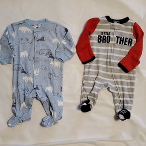 2 Carter's NB sleepers